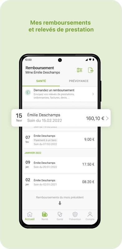 MGEN Mutuelle Espace Personnel screenshot 2