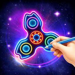 Finger Spinner Glow Art 3D icon