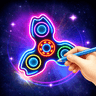 Finger Spinner Glow Art 3D icon