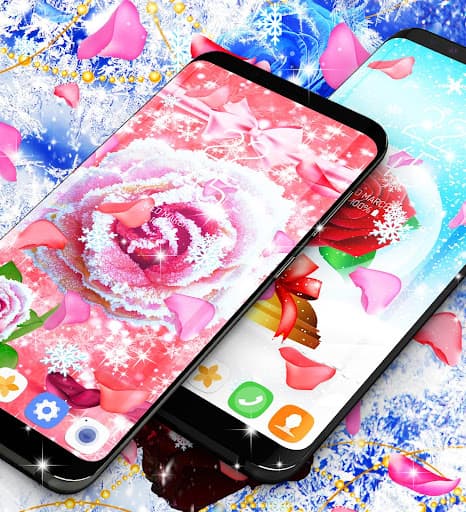 Winter rose live wallpaper screenshot 4