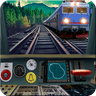 Train driving simulator icon