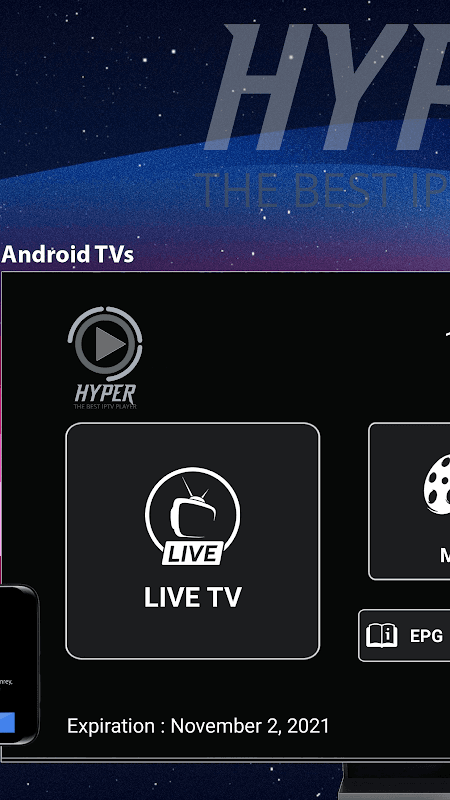 Hyper IPTV Player Premium screenshot 1