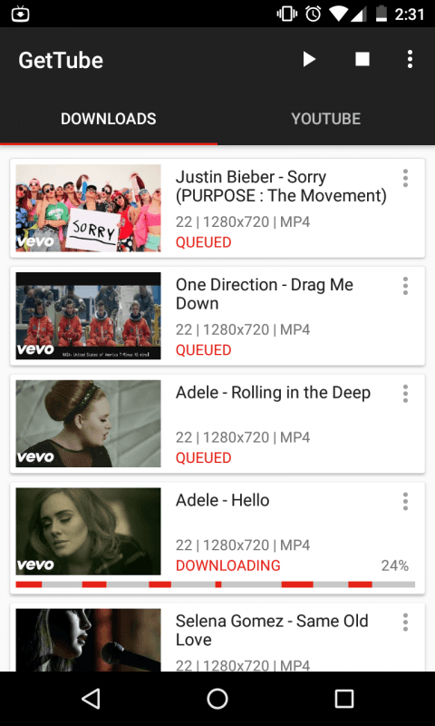 GetTube - TubeMate [Trình tải YouTube] screenshot 1