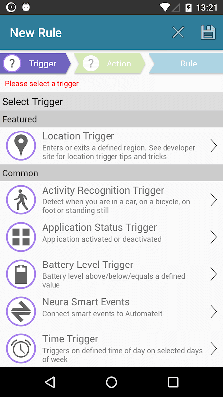 AutomateIt - Automate tasks, save battery and more screenshot 5