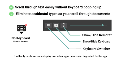 No Keyboard: Hideable keyboard screenshot 6