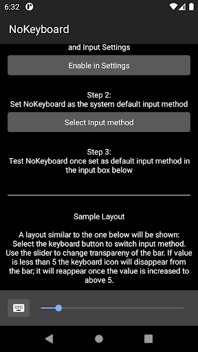 No Keyboard: Hideable keyboard screenshot 3