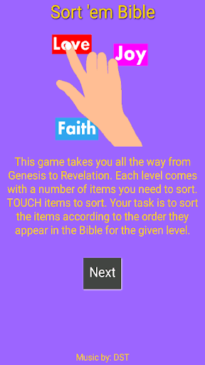 Bible Sorting Game screenshot 1