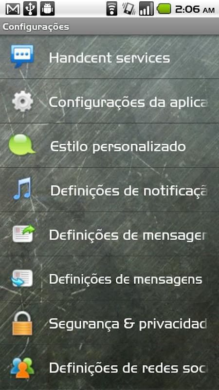 Handcent SMS Portuguese Langua screenshot 2