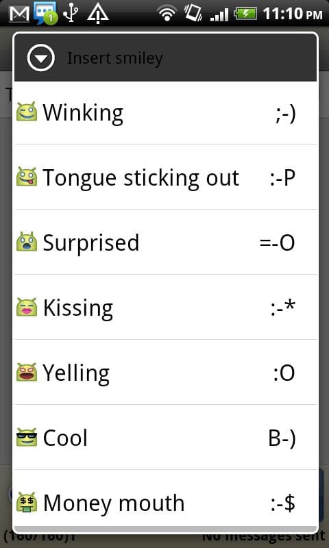 Handcent Smileys Plugin (Andro screenshot 1