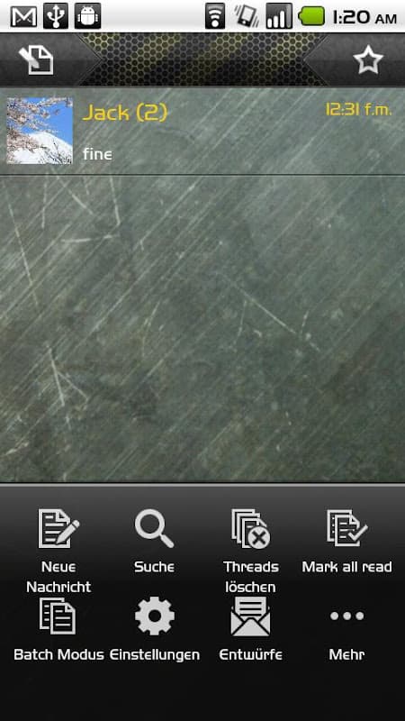 Handcent SMS Germany Language screenshot 1