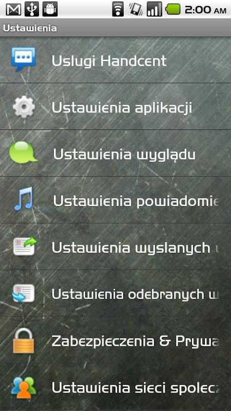 Handcent SMS Polish Language P screenshot 2