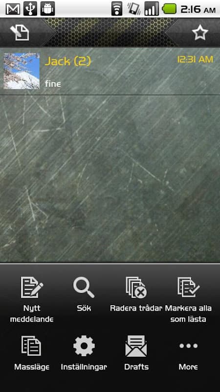 Handcent SMS Swedish Language screenshot 1
