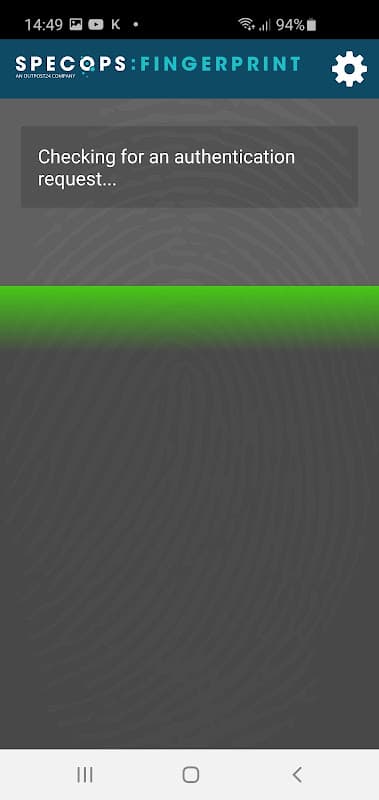 Specops Fingerprint screenshot 1