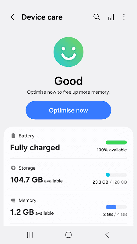 Device Care screenshot 1