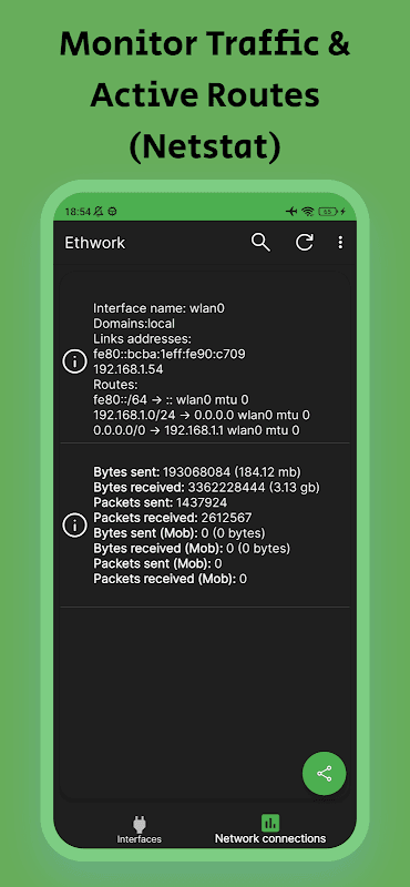 Ethwork: Netstat & Interfaces screenshot 3