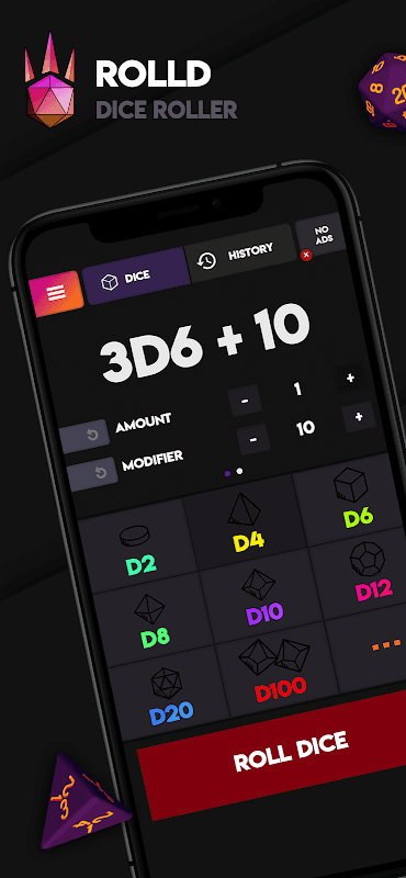 Rolld Virtual Dice screenshot 1
