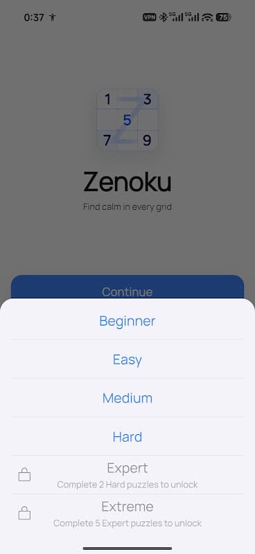 Sudoku Zenoku: Puzzle screenshot 2