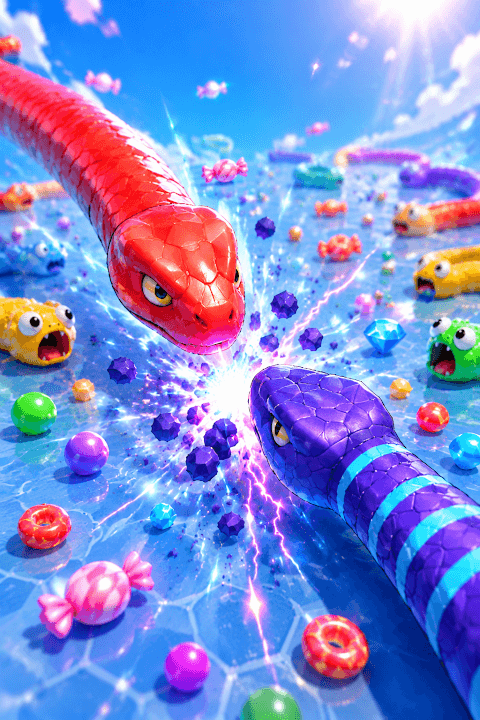 Snake Hero: Food Hunt Battle screenshot 3