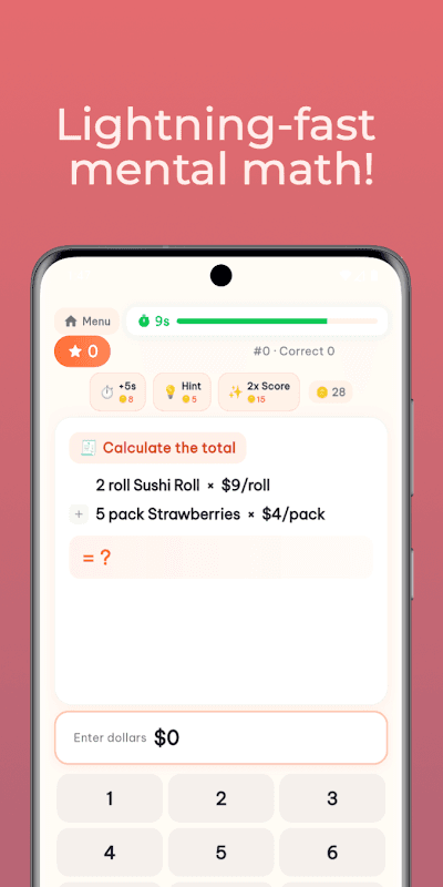 Market Math - Mental Math Game screenshot 4