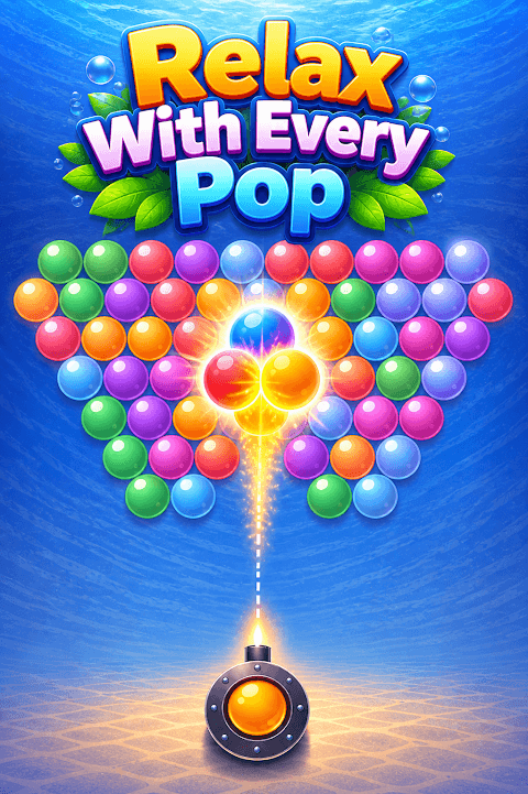 Bubble Shooter - Ocean Glow screenshot 2
