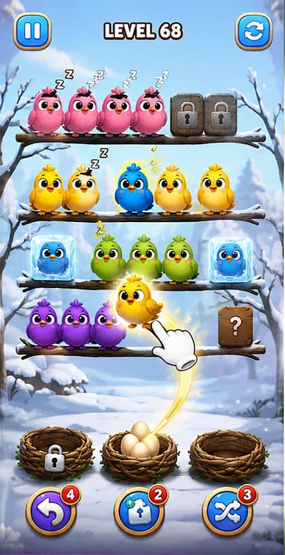 Bird Nest Sort screenshot 2