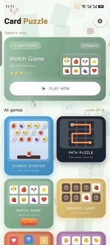 Card Puzzle - Match & Merge screenshot 1