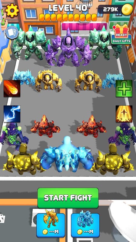 Crystal Zombie Element Battle screenshot 4