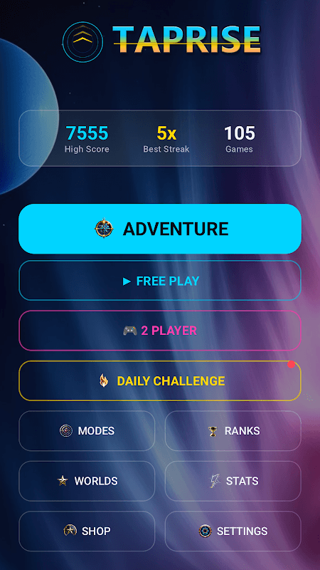 TapRise: Brain & Reflex Tap screenshot 1