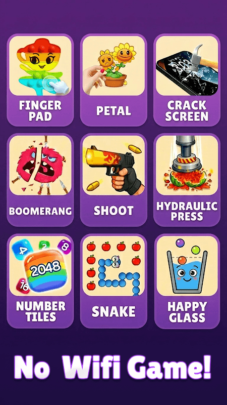No Wifi Fun: Relax Games screenshot 2