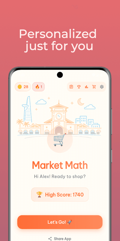 Market Math - Mental Math Game screenshot 1