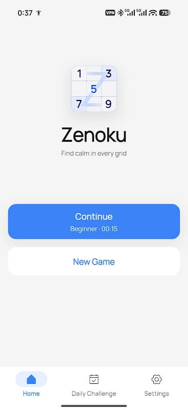 Sudoku Zenoku: Puzzle screenshot 1