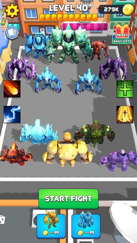 Crystal Zombie Element Battle screenshot 1