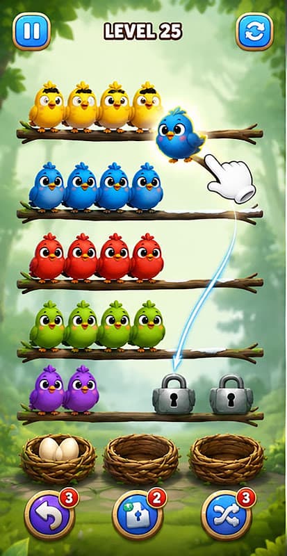 Bird Nest Sort screenshot 1