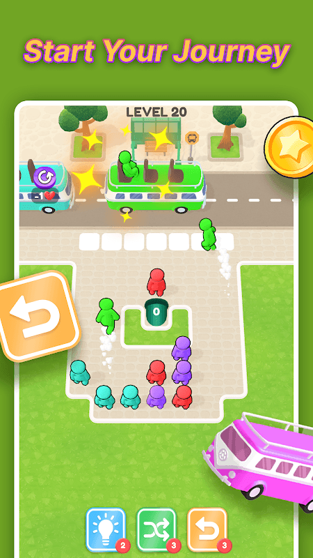 Color Bus Jam Puzzle screenshot 1
