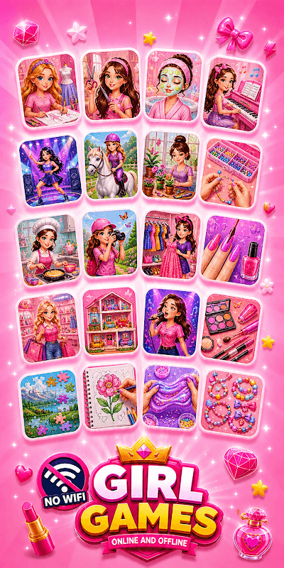 Girl Games - Offline Games screenshot 3