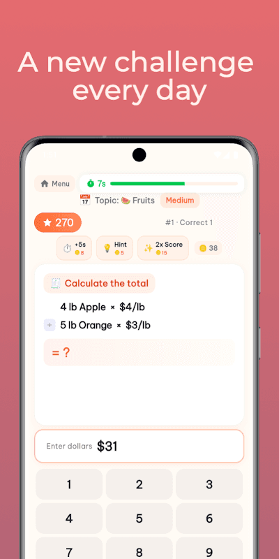 Market Math - Mental Math Game screenshot 3