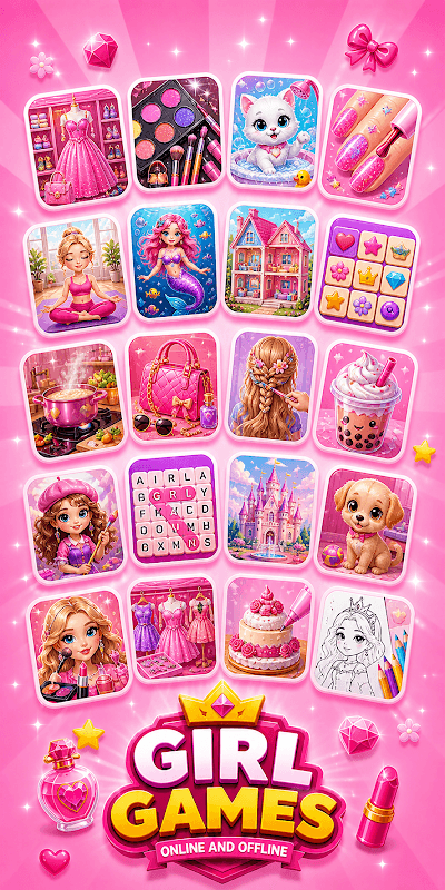 Girl Games - Offline Games screenshot 2
