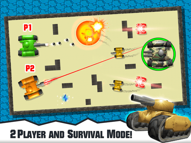 2 Player Tank Wars screenshot 6