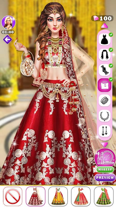 Fashion Dress up Bridal Makeup screenshot 1