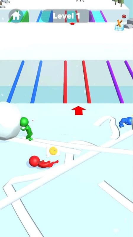 Snow Race 3D: Fun Ball Racing screenshot 4