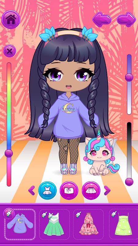 Chibi Dress Up Beauty Salon screenshot 5