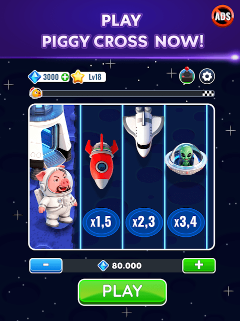 Piggy Cross - Space Cross 2 screenshot 5