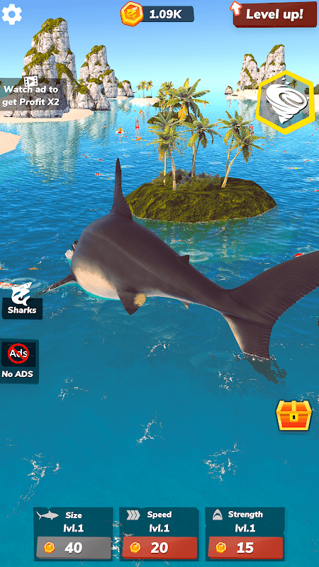 Idle Shark 2-Mega Tycoon Game screenshot 3