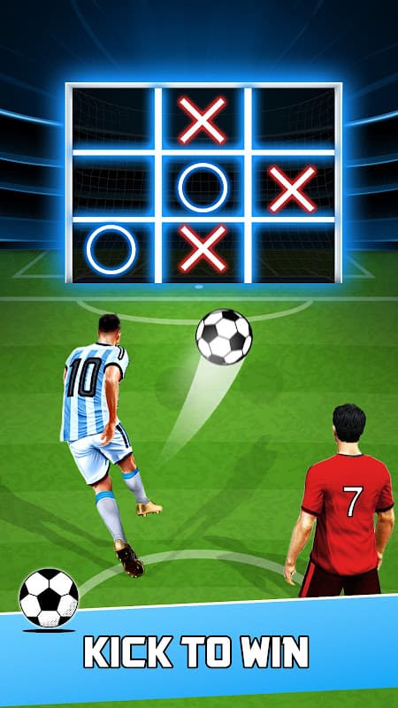 Tic Tac Toe- XOXO Football 3D screenshot 1
