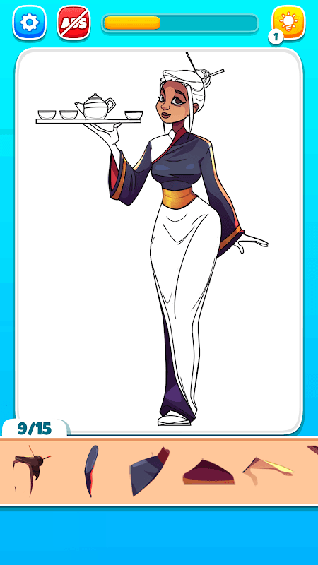 Coloring Puzzle HD Jigsaw screenshot 2
