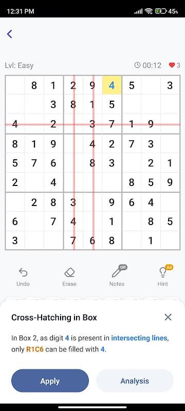 Sudoku - Classic Number Game screenshot 2