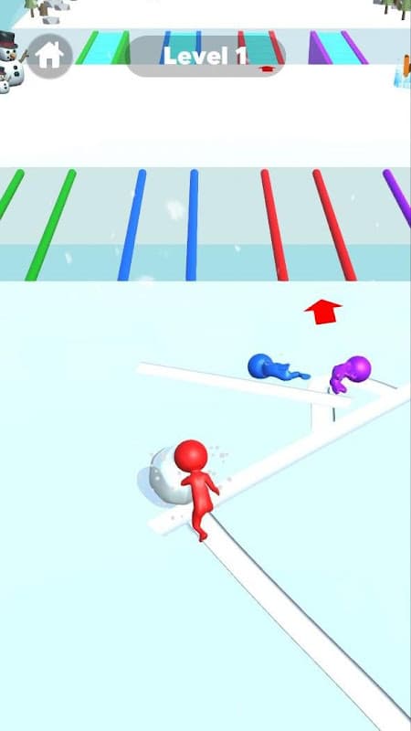 Snow Race 3D: Fun Ball Racing screenshot 3