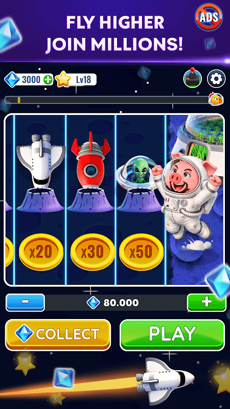 Piggy Cross - Space Cross 2 screenshot 4