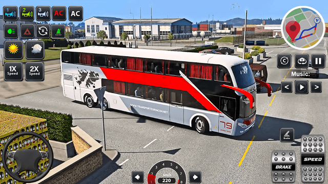 Modern Bus Driving 3D Game screenshot 3