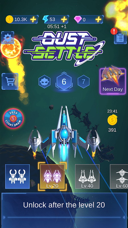 Dust Settle 3D - Galaxy Attack screenshot 5